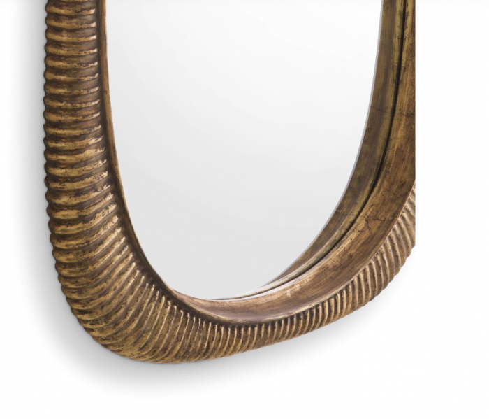 Oglindă, Casimir din auriu antic, Dims: L. 142 | W. 95 | D. 6 (CM) [4]