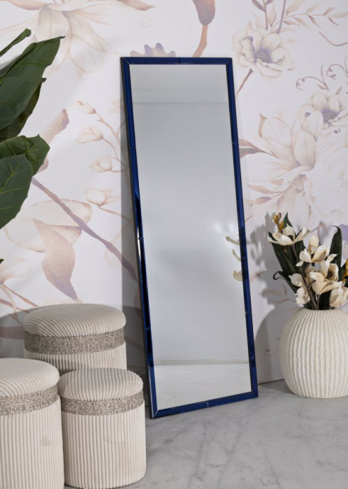 Oglinda de perete albastra Riyadh 55x2x150 cm (dimensiunea oglinzii 49x143,5 cm) [6]