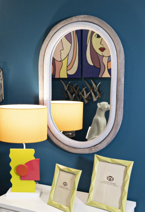 Oglinda de perete Antony, gri/mix, 60x4x90 cm (dimensiune specifica 44,5x74,5 cm) [5]