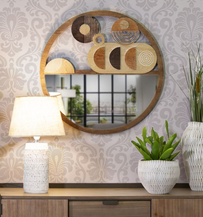 Oglinda de perete bloc cm ø 80x3 [5]