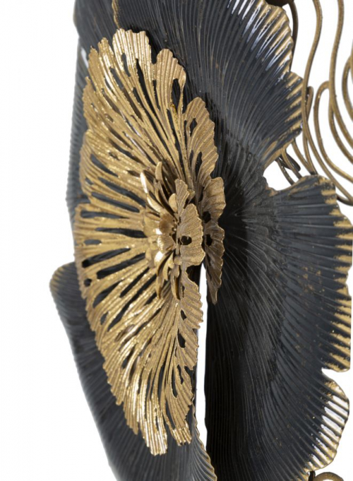 Oglinda de perete Bunga, fier/oglinda/MDF, 72X5.5X74 cm [5]