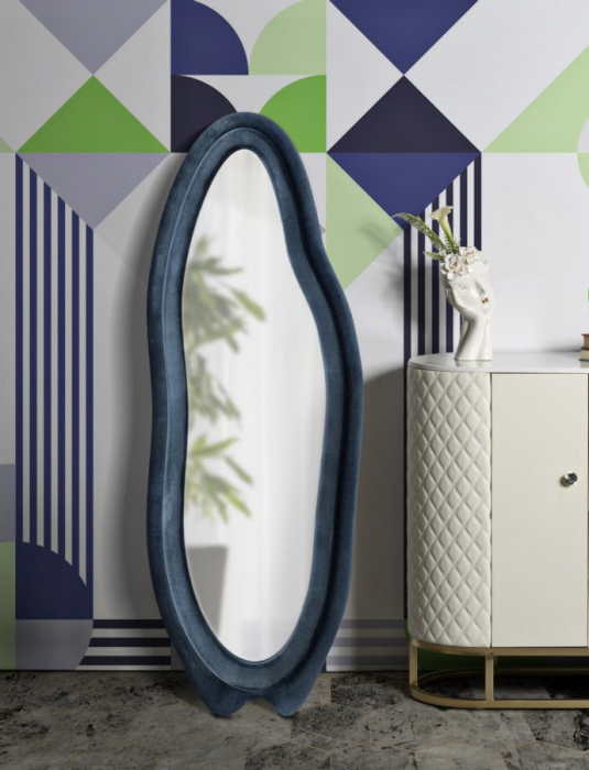 Oglinda de perete, CHANEL, albastra 60x4x160 cm [7]