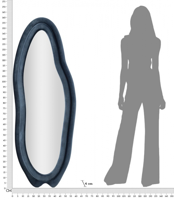 Oglinda de perete, CHANEL, albastra 60x4x160 cm [8]