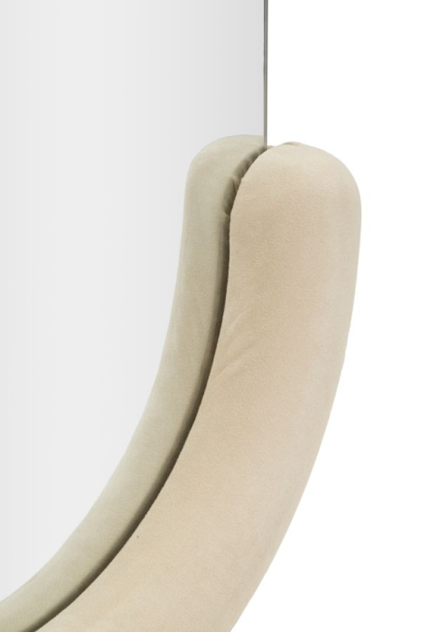 Oglinda de perete Chantal crem catifea 60x7x160 cm (dimensiunea oglinzii 45x140 cm) [3]