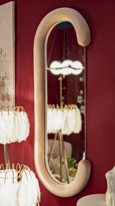 Oglinda de perete Chantal roz 60x7x160 cm (dimensiunea oglinzii 45x140 cm) [5]