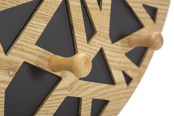 Oglinda de perete cu suport pentru haine, 60x5,3x90 cm (dimensiunea oglinzii 60x70 cm) [4]