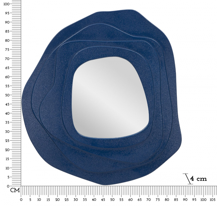 Oglinda de perete, DALIA, albastra 90x4x97 cm [7]