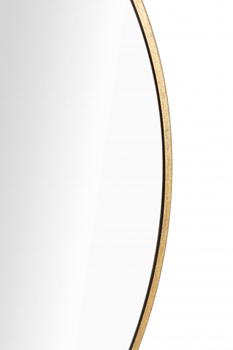 Oglinda de perete Elegant Glam, Fier/Oglinda/MDF, Auriu, 100x100x2 cm [3]