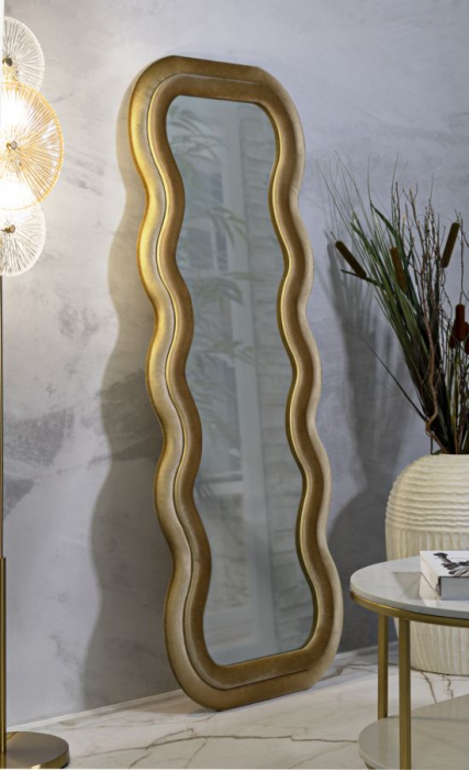 Oglinda de perete Emily aurie 60x6x160 cm (dimensiunea oglinzii 42x144 cm) [7]