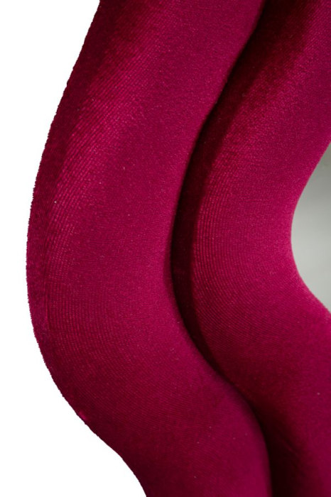 Oglinda de perete Emily fuchsia catifea 60x6x160 cm (dimensiunea oglinzii 42x144 cm) [3]