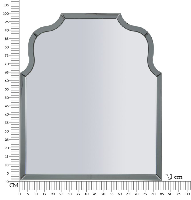 Oglinda de perete gri Ankara 85x1x100 cm (dimensiunea oglinzii 78x93 cm) [8]