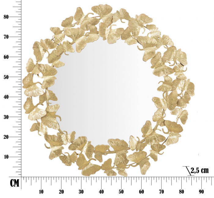 Oglinda de perete LEAF, 87X2.5 cm, Mauro Ferretti [8]