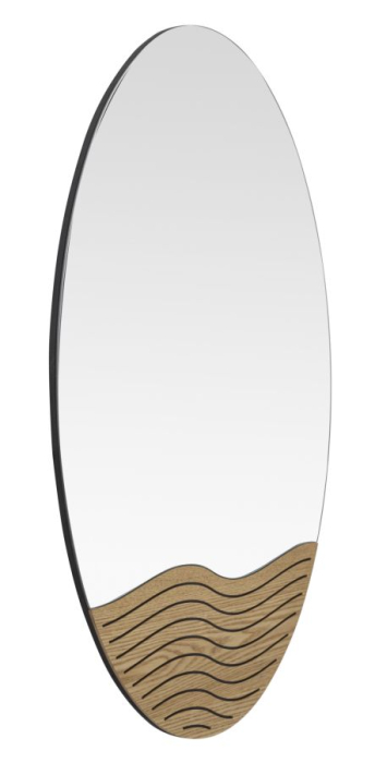 Oglinda de perete Lines 50x1,5x80 cm (dimensiunea oglinzii 50x62 cm) [2]