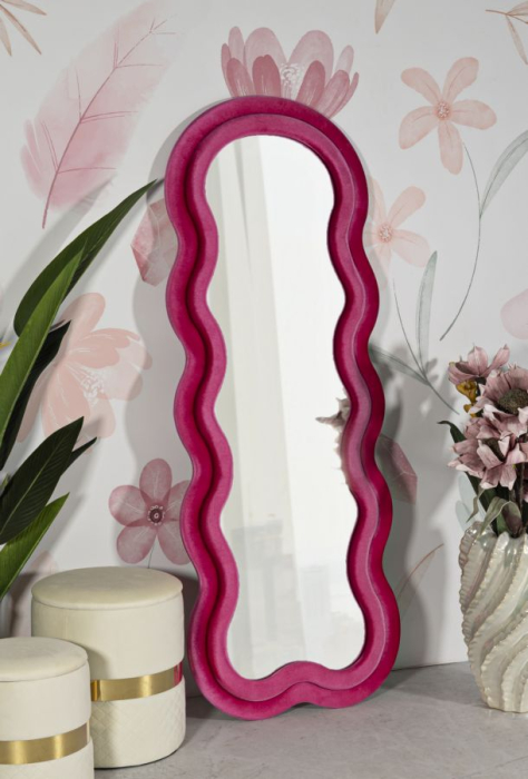 Oglinda de perete Miki fuchsia 60x4x160 cm (dimensiunea oglinzii 39x135 cm) [7]
