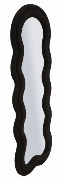 Oglinda de perete neagra, Teddy 60x4x160 cm (dimensiunea oglinzii 39x137 cm) [2]