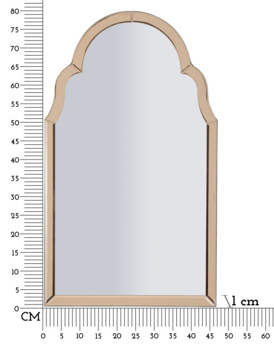 Oglinda de perete roz Tangier 47x1x80 cm (dimensiunea oglinzii 41x74 cm) [6]