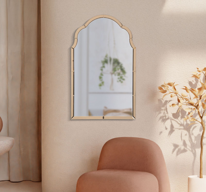 Oglinda de perete roz Tangier 62x1x100 cm (dimensiunea oglinzii 55x94 cm) [7]