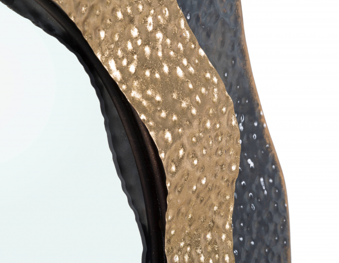 Oglinda de perete Shai Dark, Fier/MDF/Oglinda, Multicolor, 65,5x65,5x5 cm [4]