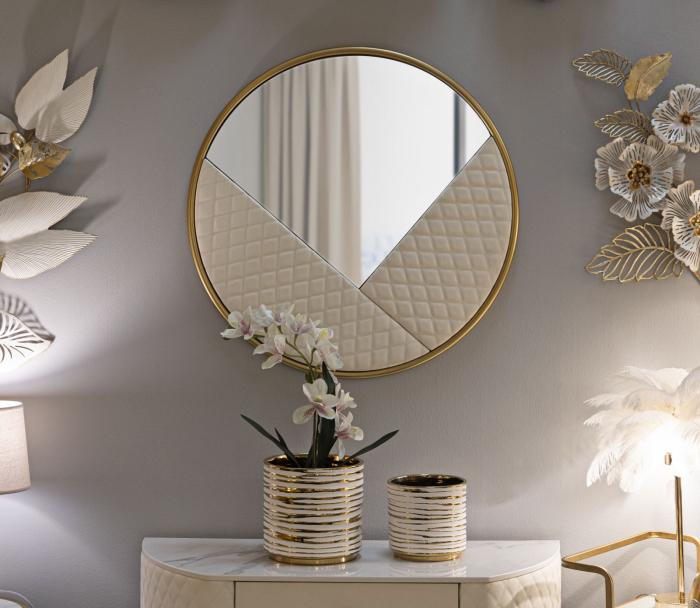 Oglinda de perete, SHARON, ø80x3 cm [6]