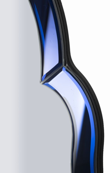 Oglinda de perete Tangier albastra 47x1x80 cm (dimensiunea oglinzii 41x74 cm) [4]