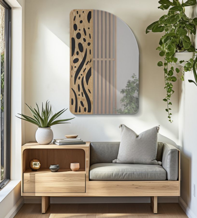 Oglinda de perete Terry 60x1x90 cm (dimensiunea oglinzii 40x90 cm) [5]