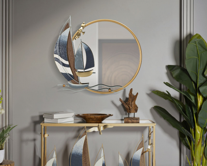 Oglinda de perete, VELE, 71x8x64 cm [5]