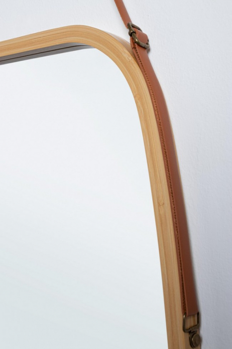 Oglinda Desy Ovala din Bambus cu Rama 43,5X77 [3]