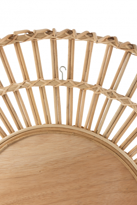 Oglinda Ellen, Bambus, Natural, 110x110x1 cm [3]