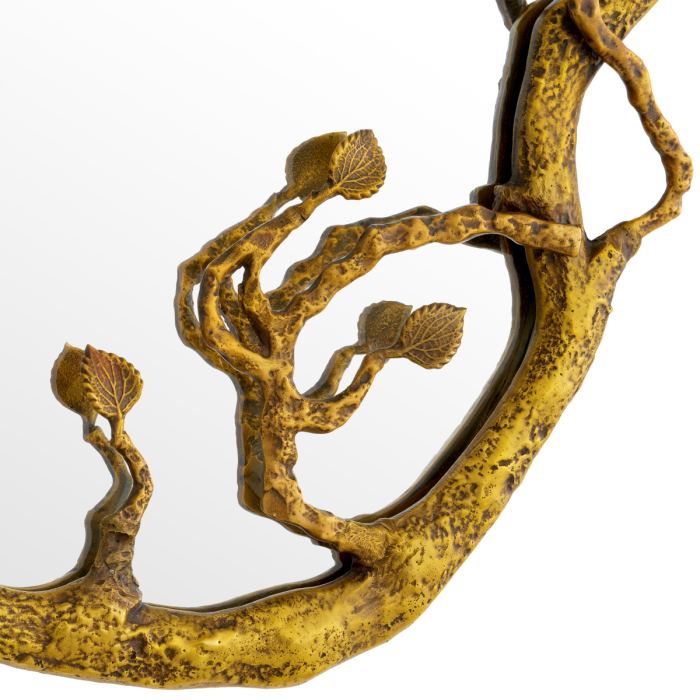 Oglinda Fiora cu finisaj vintage din alama |L. 70 | W. 49 | D. 4 cm [4]