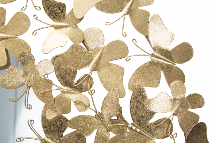 Oglinda GLAM BUTTERFLY WIND, 81.5X3.5 cm (oglinda Ø55 cm), Mauro Ferretti [3]