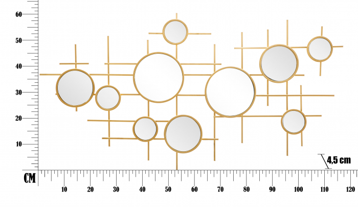 Oglinda GLOXY CM 117X4,5X61 (oglinda CM Ø 18-13-8), Mauro Ferretti [6]