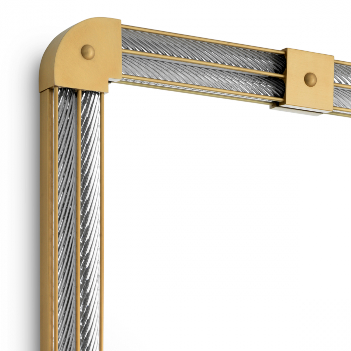 Oglindă, Heracles, finisaj din alamă cu aspect vintage, Dims: W. 80 | D. 5 | H. 122 (CM) [3]