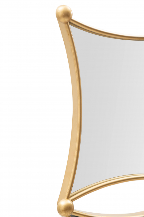 Oglinda Jalo, Fier/MDF/Oglinda, Auriu, 68x68x3.5 cm [2]