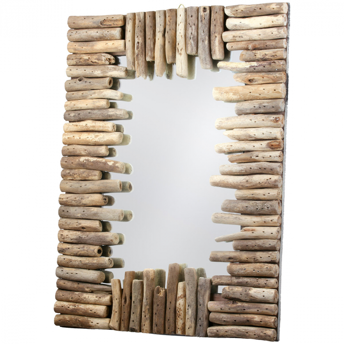 Oglindă, Lemn, culori naturale, PU 3, L. 2 cm, L. 30 cm, H 40 cm [3]