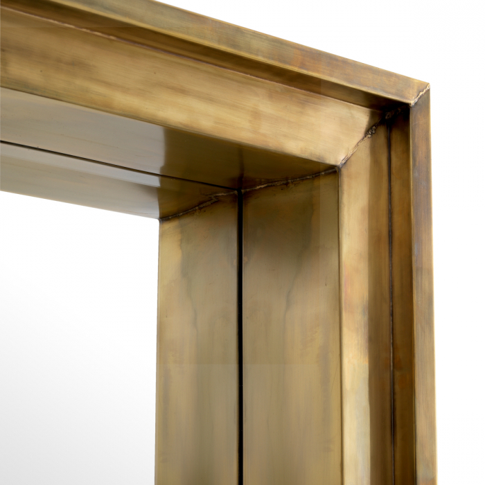 Oglindă, Magenta dreptunghiulară L, finisaj din alamă cu aspect vintage, Dims: L. 200 | W. 80 | D. 20 (CM) [5]