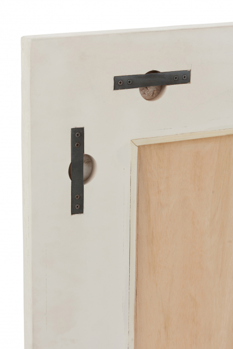 Oglinda Molly, Sticla, Alb/Natural, 80.5x3x80.5 cm [3]