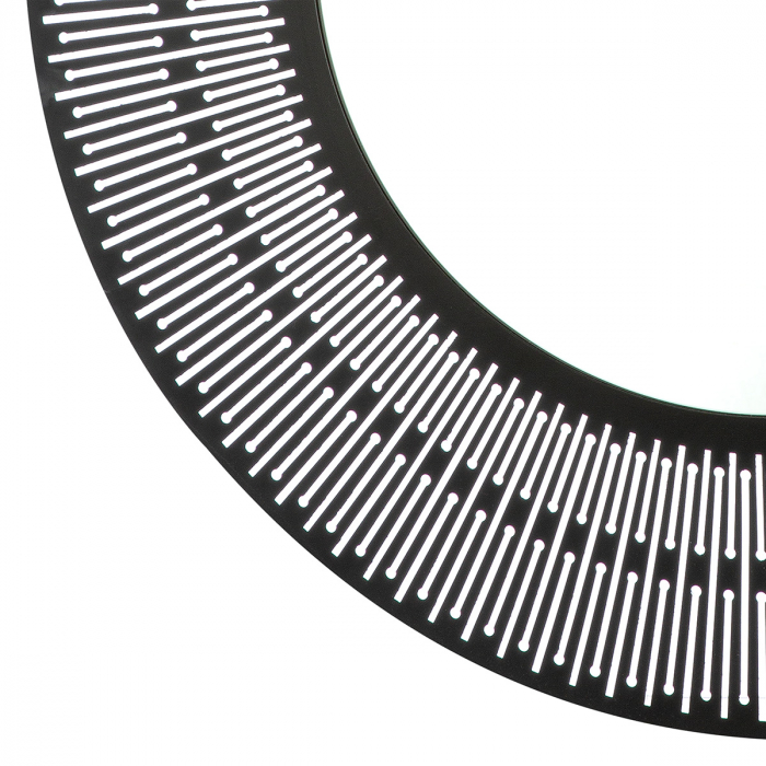 Oglindă, rotundă, Como, Oglindă din sticlă, negru, PU 1, L. 2 cm, D. 76 cm [3]