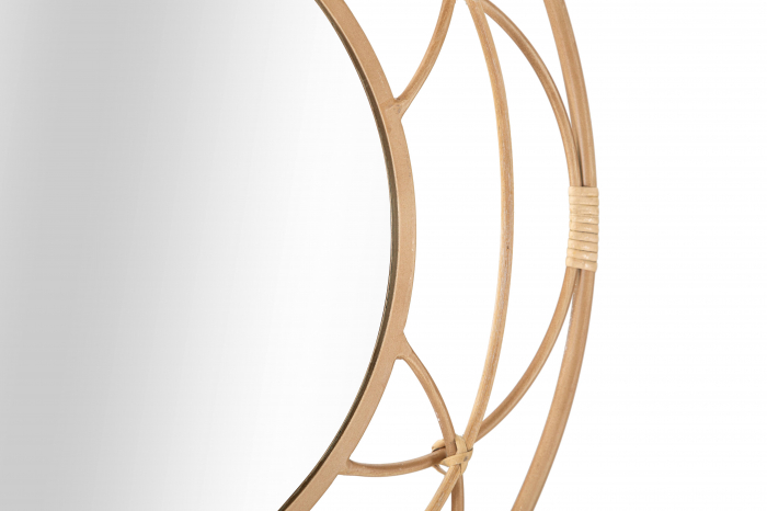 Oglinda VALENCIA, Maro, Oglinda/Lemn/Fier, 60x60x3 cm [4]