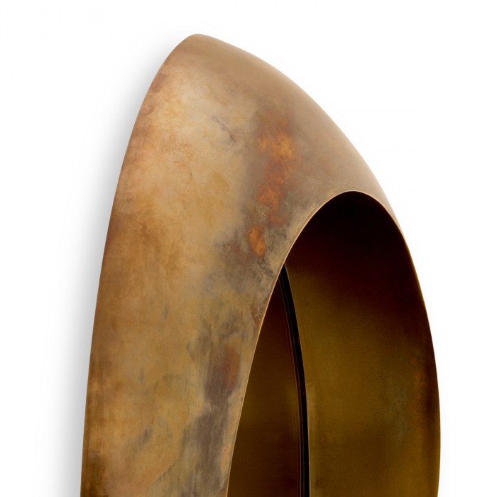 Oglindă, Velino, finisaj din alamă cu aspect vintage, Dims: Ø 50 | D. 10.5 (CM) [5]