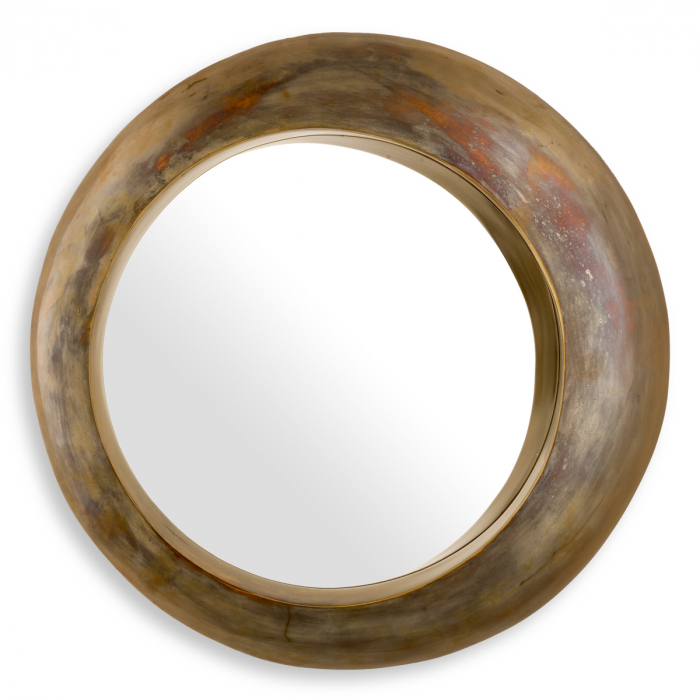 Oglindă, Velino, finisaj din alamă cu aspect vintage, Dims: Ø 50 | D. 10.5 (CM) [2]