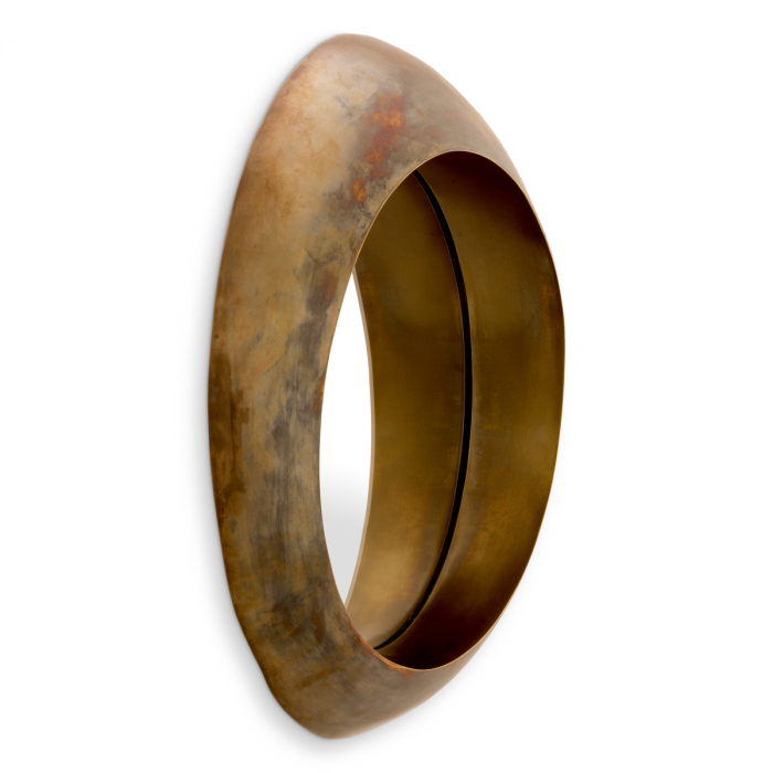 Oglindă, Velino, finisaj din alamă cu aspect vintage, Dims: Ø 50 | D. 10.5 (CM) [3]