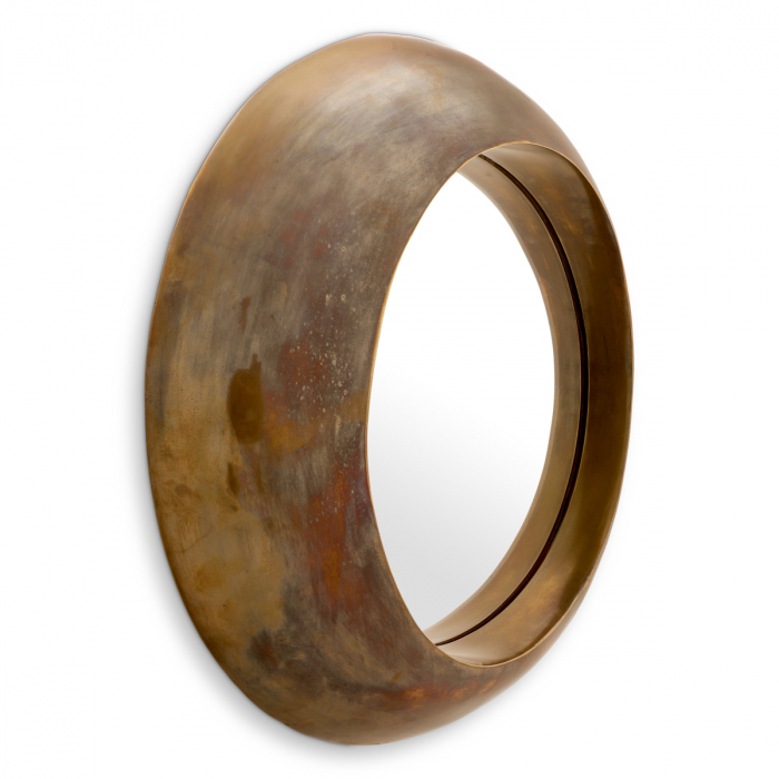 Oglindă, Velino, finisaj din alamă cu aspect vintage, Dims: Ø 50 | D. 10.5 (CM) [4]