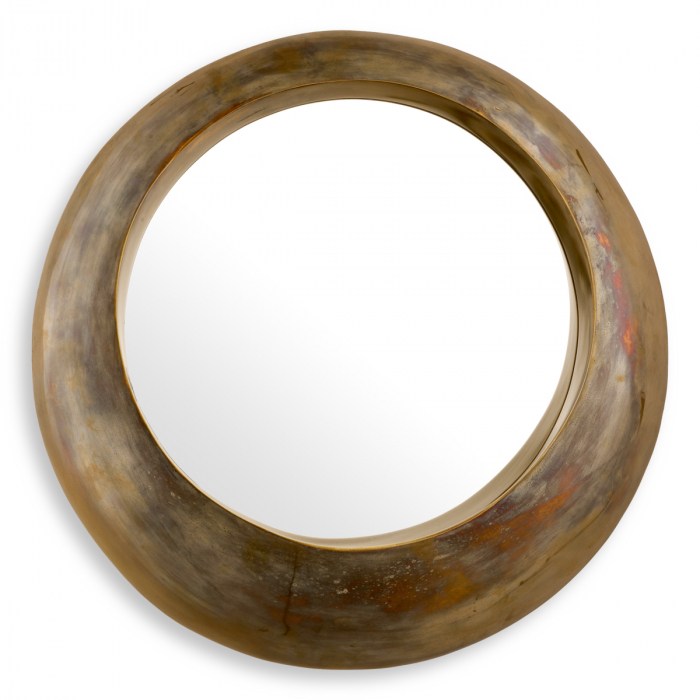 Oglindă, Velino, finisaj din alamă cu aspect vintage, Dims: Ø 50 | D. 10.5 (CM) [6]