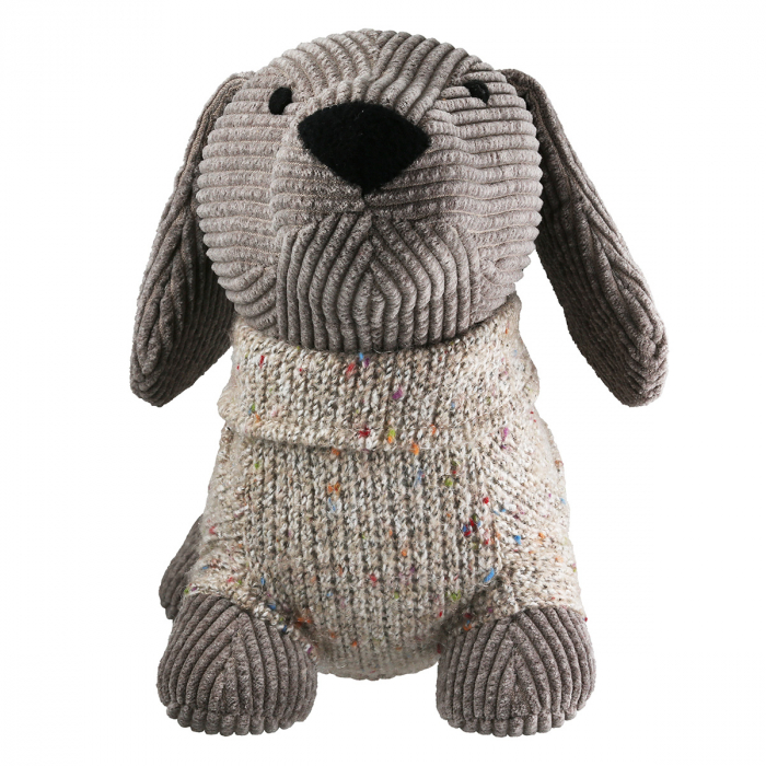 Opritor ușă, Câine, Bruno, Motiv Teckel, Poliester, gri, PU 3, L. 10 cm, L. 30 cm, H. 21 cm [3]