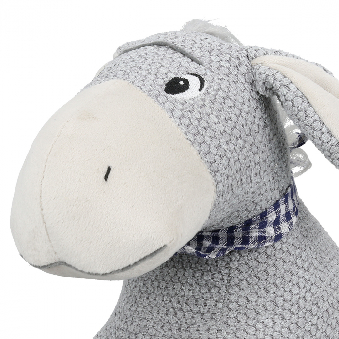 Opritor ușă, Măgar, Elias, Bumbac, Poliester, gri, PU 4, L. 22 cm, L. 15 cm, H. 24 cm [3]