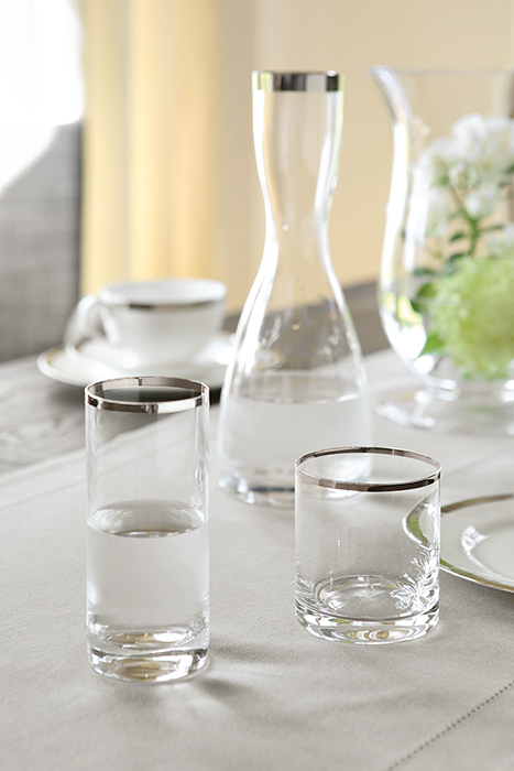 Pahar pentru apa PLATINUM, sticla,9x8 cm [3]