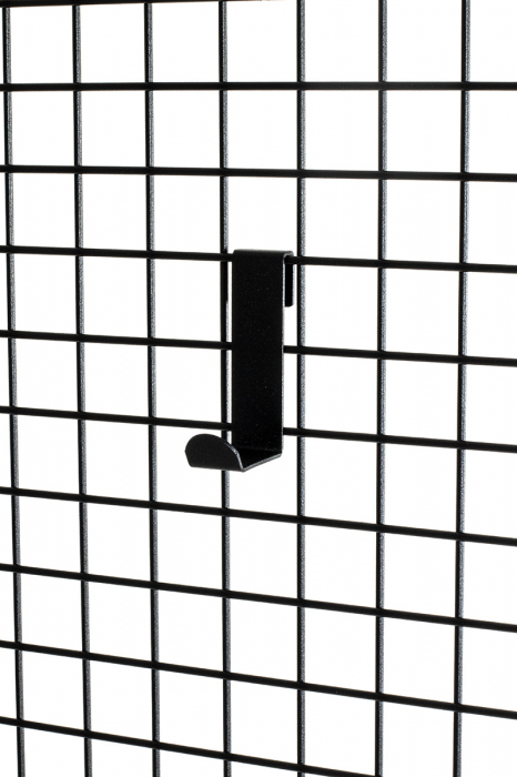 Paravan cu cuier Metal, negru, PU 1, L. 9 cm, L. 105 cm, H 175 cm [4]