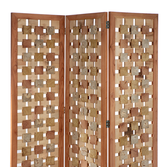 Paravan, "Patrat", Lemn, culori naturale, PU 1, L. 2,5 cm, L. 147 cm, H 179 cm [3]