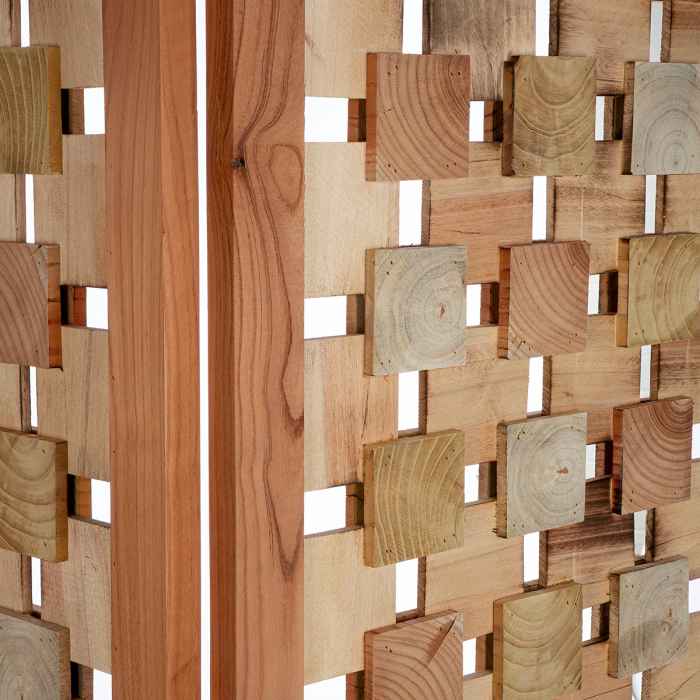 Paravan, "Patrat", Lemn, culori naturale, PU 1, L. 2,5 cm, L. 147 cm, H 179 cm [2]