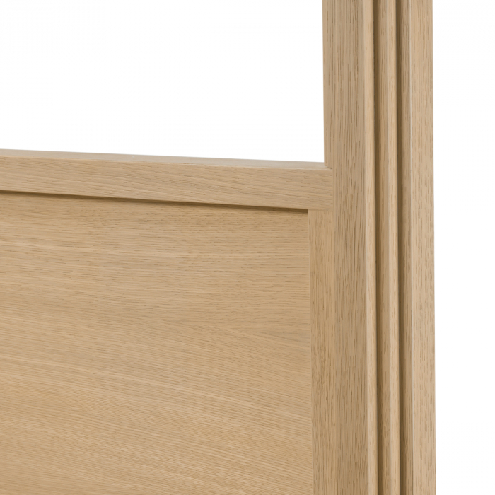 Pat cu baldachin, Tribeca, furnir din stejar, natur, Dims: L. 228.5 | W. 199.5 | H. 240.5 | min H. 33.5  (CM) [8]